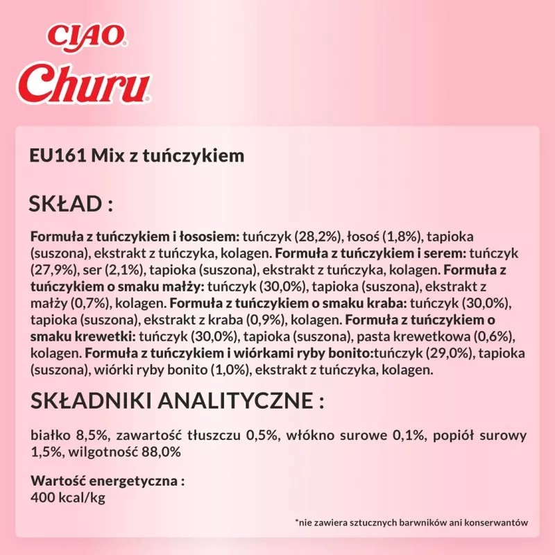 INABA Churu Variety box Tuna - skanėstai katėms - 60 x 14g