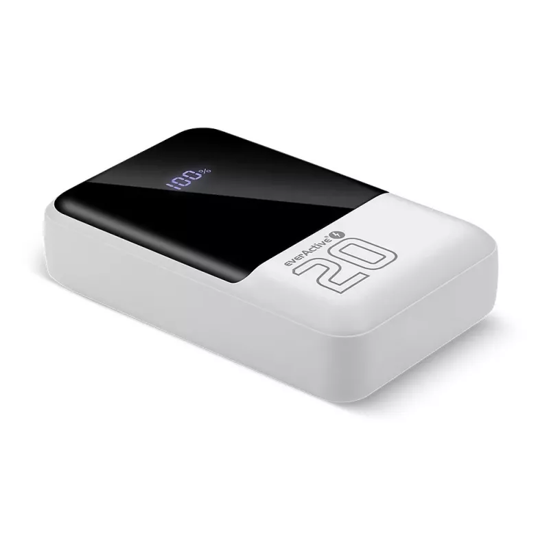 Powerbank everActive EB-20Q 20000 mAh, 2x USB išėjimai, 22.5W QC4.0 greitas įkrovimas