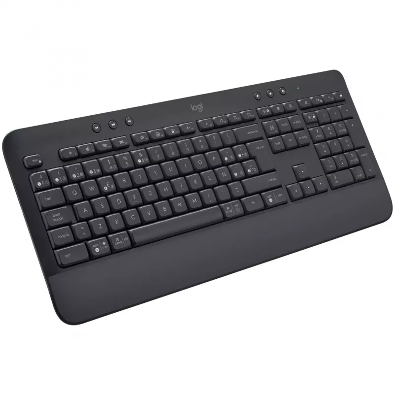 Logitech Signature K650 - belaidė klaviatūra - Bluetooth 5.1 - QWERTY ispanų - grafito spalva (920-010917)