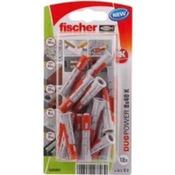 Fischer DuoPower 8 x 40 K NV sieninis kaištis 40 mm 534994 1 komplektas