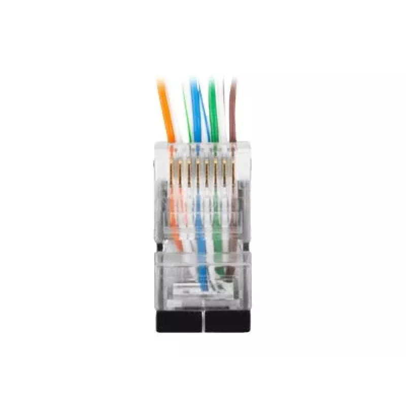 Lanberg PLS-6000EZ RJ-45 kištukas, pilkas, FTP, Cat.6, praėjimo tipas