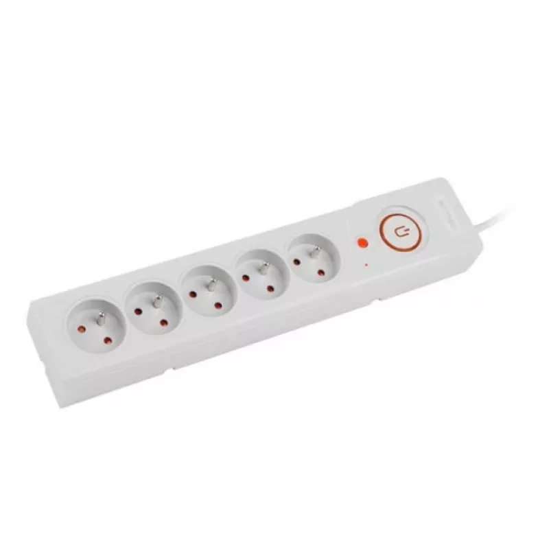 Ilgintuvas Armac Z5 1,5 m 5x 230V 10A pilkas su laidų tvarkytuvu
