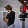 Lazerinis nivelyras Einhell TC-LL 2 G – savaime išsilyginantis žalias kryžius ir 360° linija