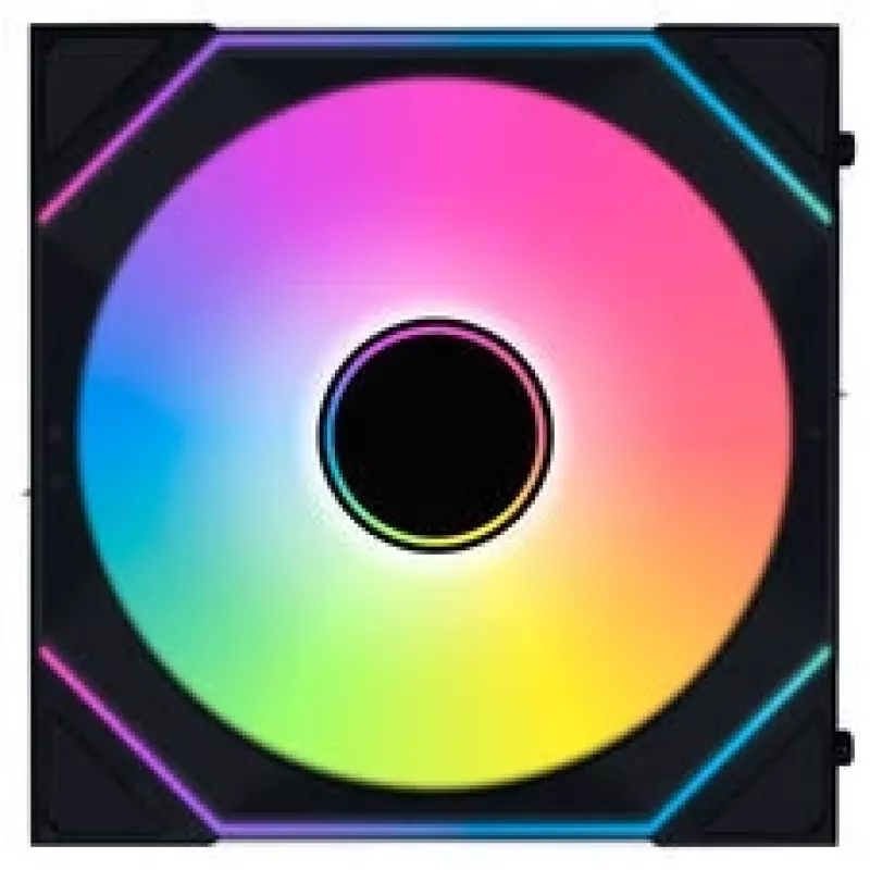 Lian Li UNI FAN SL-INF Wireless ARGB PWM 140 mm korpuso ventiliatorius, juodas