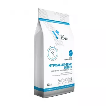 VET EXPERT Veterinary Diet Hypoallergenic Insect Dog - sausas šunų ėdalas - 12 kg