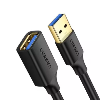 USB 3.0 ilginimo adapteris UGREEN 10368B — USB A moteriškas į USB A vyrišką, 1 m, juodas