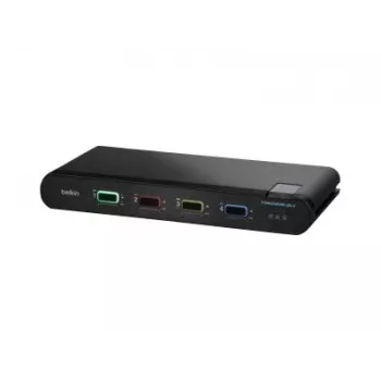 Belkin 4 prievadų vieno monitoraus DP/HDMI vaizdo saugus KVM jungiklis PP4.0 (F1DN104KVM-UN-4)