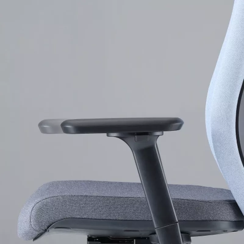 Ergonomiška biuro kėdė Up Up Athene juoda, pilka + mėlynas audinys