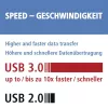 Kortelių skaitytuvas Hama 123900 USB 3.2 Gen 1, juodas, sidabrinis