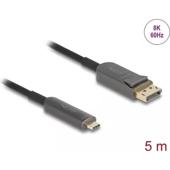 DELOCK Active Optical Cable USB-C į DisplayPort 81604 4K 60Hz, USB-C (Alt Mode) į DP, 1,8 m