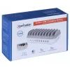 Manhattan įkrovimo stotelė, 10 prievadų: 3x USB-C (iki 18W PD) ir 7x USB-A (iki 12W), 120W bendra galia, balta/pilka, trejų metų garantija
