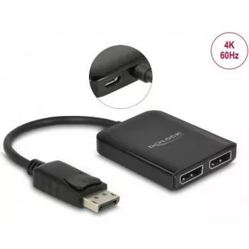 Vaizdo skirstytuvas DeLOCK 87768 DisplayPort 2x DisplayPort