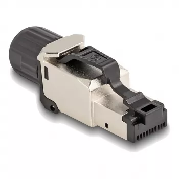 DeLOCK 86016 laidų jungtis RJ45/LSA juoda sidabrinė