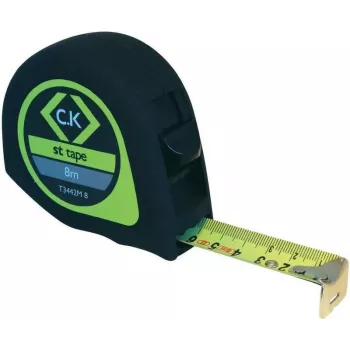 Matavimo juosta c.k tools T3442M8 8 m, kompaktiškas korpusas, metrinės padalos