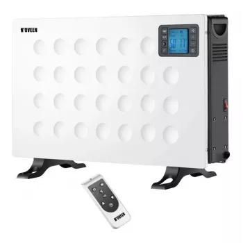 Konvekcinis elektrinis šildytuvas NOVEEN CH8000 — 2000 W, 3 galios lygiai, laikmatis, nuotolinio valdymo pultas, baltas