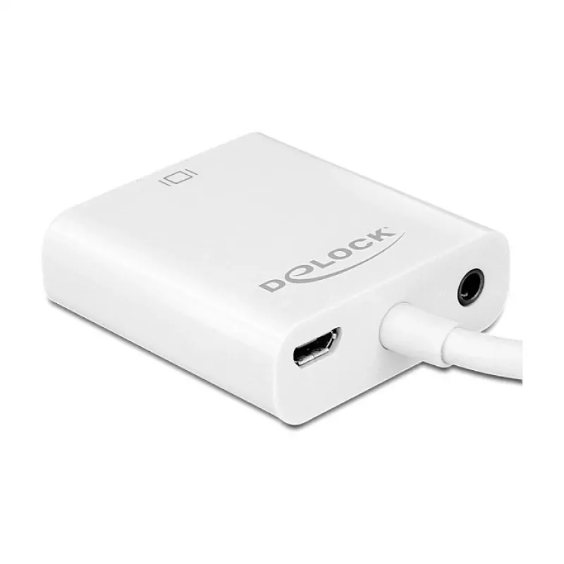 USB grafikos adapteris DeLOCK 65557, 1920 x 1080 pikseliai, baltas