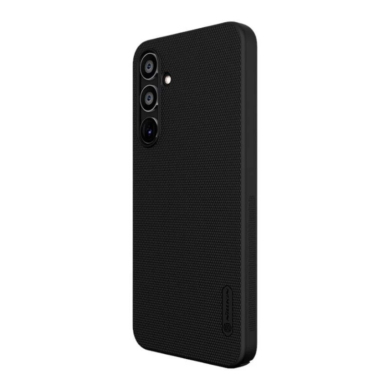 Apsauginis dėklas telefonui Nillkin Super Frosted Shield Pro, skirtas Samsung Galaxy A35 – juodas, plonas, užtikrina galinės dalies ir šonų apsaugą, tikslūs išpjovimai