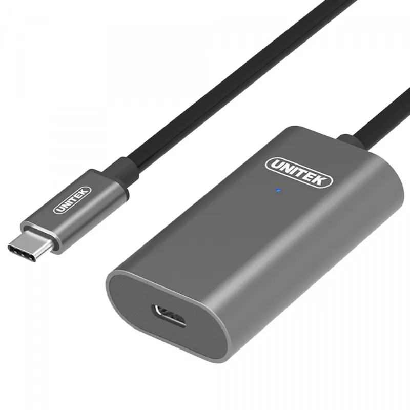 USB C laidas UNITEK U305A 5m USB 3.2 Gen 1 pilka