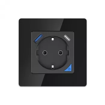 Sieninis lizdas Extralink Smart Life Pro 230V su 1x USB-A ir 1x USB-C