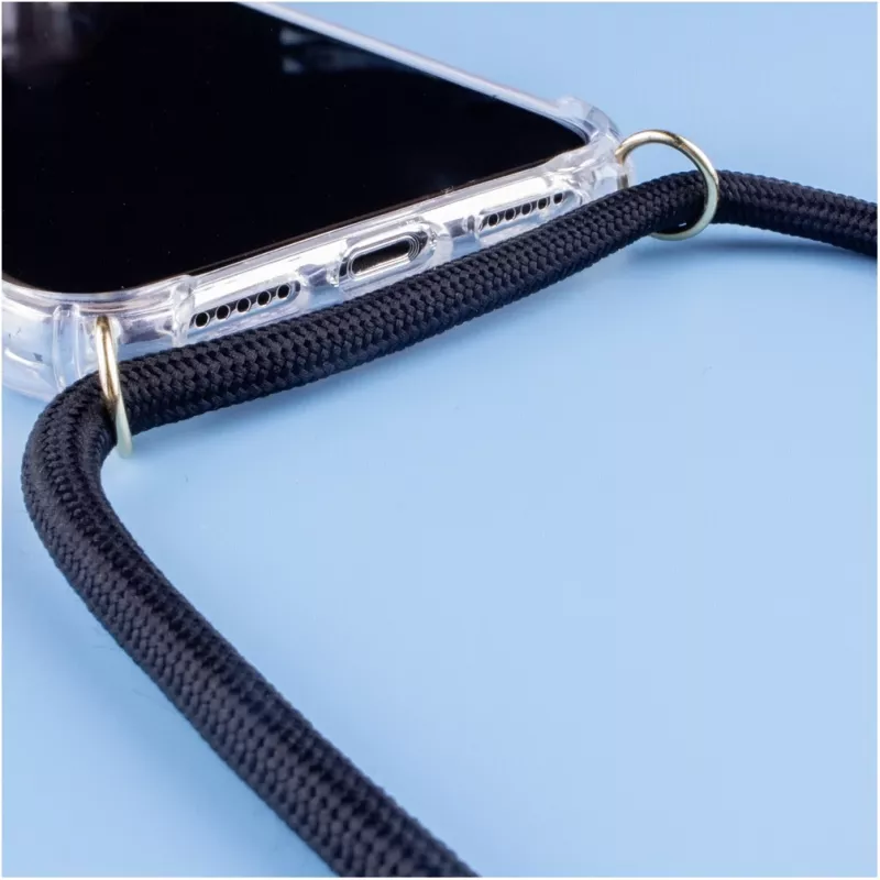 Lookabe kaklo pakabos telefono dėklas iPhone XR, auksinis/juodas