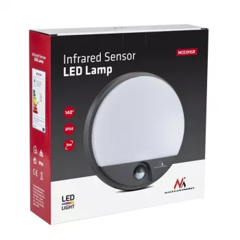 LED 15W lempa su infraraudonųjų spindulių judesio davikliu MACLEAN MCE291 GR