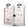 Karl Lagerfeld KLHCP14MCTRI kietas dėklas iPhone 14 Plus / 15 Plus 6.7 rožinis / rožinis permatomas Choupette Body