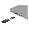 DeLOCK USB 2.0 kortelių skaitytuvas juodas MicroSD MicroSDHC MicroSDXC 480 Mbit/s