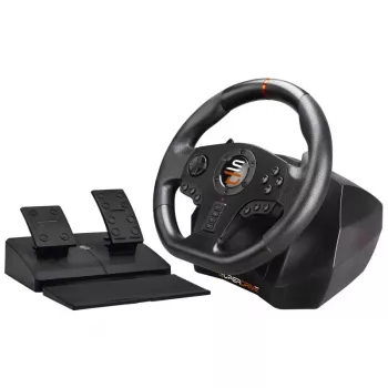 Subsonic SA5595-PC žaidimų vairas su pedalais, juodas, USB