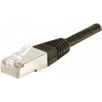 Tinklo kabelis Dexlan 858375 Juodas 0,5 m Cat6a S/FTP