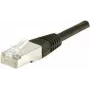 Tinklo kabelis Dexlan 858375 Juodas 0,5 m Cat6a S/FTP