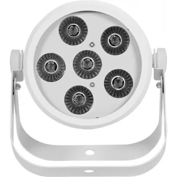 LED par šviestuvas EUROLITE Silent Par 6 QCL Floor RGBW 6x4W – kompaktiškas grindinis PAR su RGBW LED