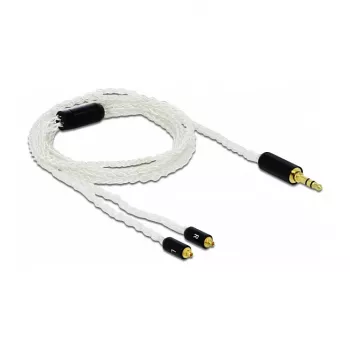 Garso laidas DeLOCK 85845 1,2 m 3,5 mm 2x MMCX baltas
