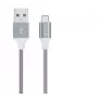 USB duomenų laidas Devia Pheez Series Micro USB, 3 vnt. rinkinys (25 cm, 1 m, 2 m) Pilka