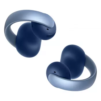 ANKER Soundcore AeroClip mėlyni atviro tipo ausinės su spaustuku Hi-Res garsas LDAC NC IP55 KI palaikomi skambučiai