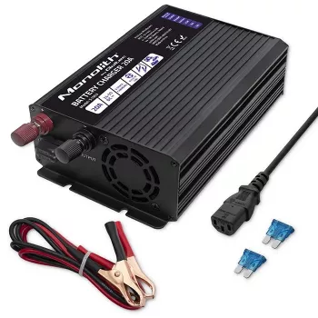 Qoltec Smart Monolith baterijų įkroviklis LiFePO4 AGM GEL SLA | 20A | 24V