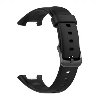 Silicinė apyrankė FIXED, skirta Xiaomi Mi Smart Band 7 Pro – juoda, reguliuojama, atspari vandeniui