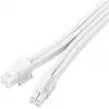 Prailginimo laidas maitinimo šaltiniui SILVERSTONE EPS 12V 8 kontaktų (30 cm) baltas SST-PP07E-EPS8W-V2