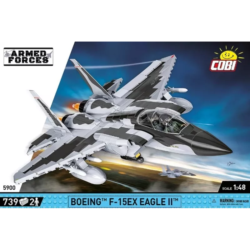 Cobi Konstruktorius Boeing F-15EX Eagle II modelis COIB-5900, kolekcinis mastelio rinkinys