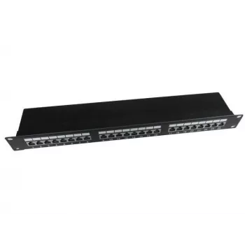 Gembird Cablexpert 1U montuojamas skydelis Cat5e juodas