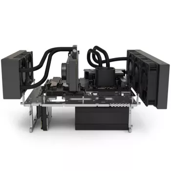 Atviras testinis stovas Streacom BC1 V2 – benchtable korpusas, titano spalva