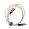 USB-C į USB-C įkrovimo laidas FIXED FIXDLED-CC-RA su PD palaikymu ir fiksuotu ilgiu, integruota vaivorykštine LED lempute
