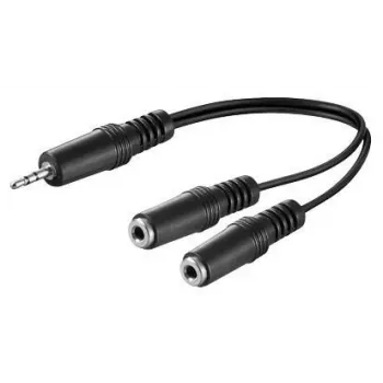 Microconnect AUDLL02 garso laidas 0,2 m 3,5 mm 2 x 3,5 mm juodas