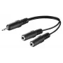 Microconnect AUDLL02 garso laidas 0,2 m 3,5 mm 2 x 3,5 mm juodas