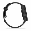 Garmin Forerunner 165 Music – juodas sportinis laikrodis su silikoniniu dirželiu, pilkai šiferio spalvos, 1,2 colio ekranas, 126–203 mm riešo apimtis (010-02863-30)