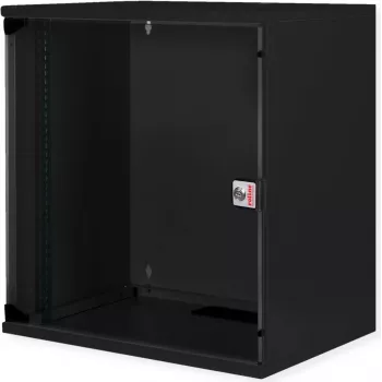 Sieninis tinklo stovas ROLINE 19 colių 12U, 540x400 mm, pagrindinis komplektas, juodas