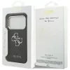 GUESS Hardcase 4G | Užpakalinis dangtelis | iPhone 17 Pro Max | Apple | Ekologinė oda/PC/Plastikas/TPU | Juoda