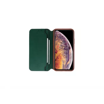Smart Folio Dėklas VixFox, skirtas Huawei P20 – miško žalios spalvos apsauginis užvalkalas