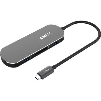 Emtec T650C USB-C HUB – 6 prievadų išplėtimo stotelė