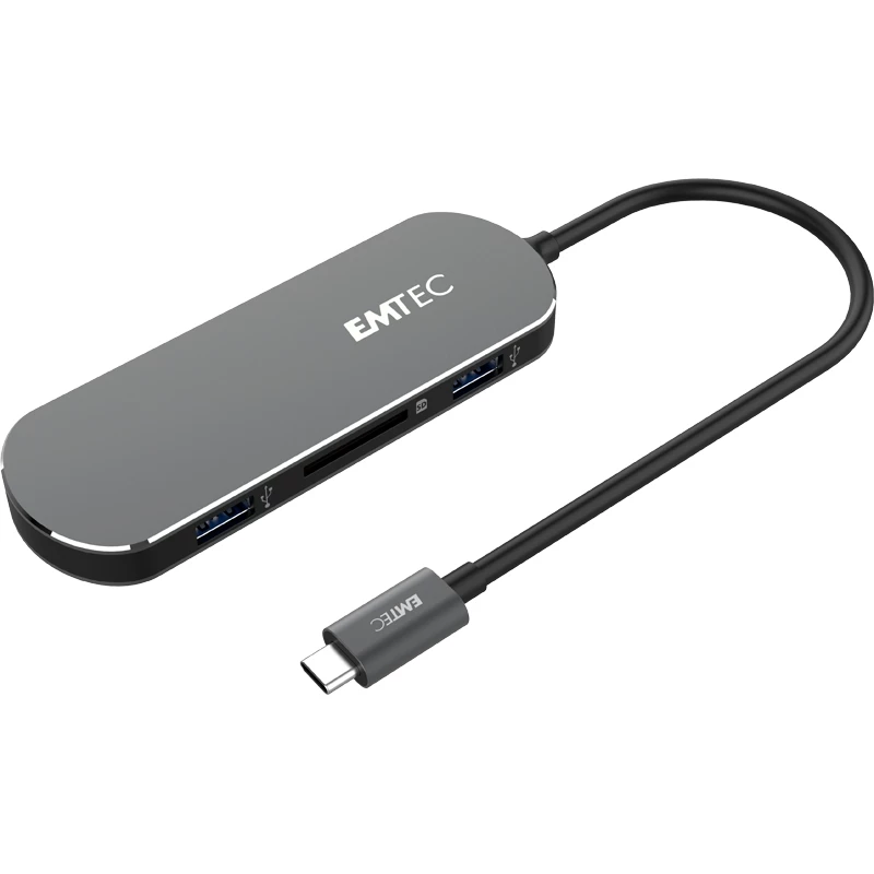 Emtec T650C USB-C HUB – 6 prievadų išplėtimo stotelė