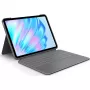 Logitech Combo Touch - Tastatur und Foliohülle - mit Trackpad - hintergrundbeleuchtet - Apple Smart connector - QWERTZ - Schweiz - Oxford Gray - für A